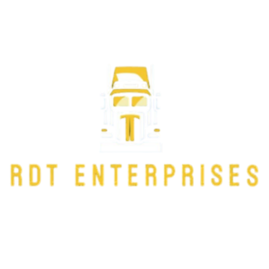 The logo of ADT Enterprises, akin to an Elementor design, features a stylized yellow and white truck above the bold yellow text "ADT ENTERPRISES." This striking design in the footer suggests a focus on transportation or logistics services.